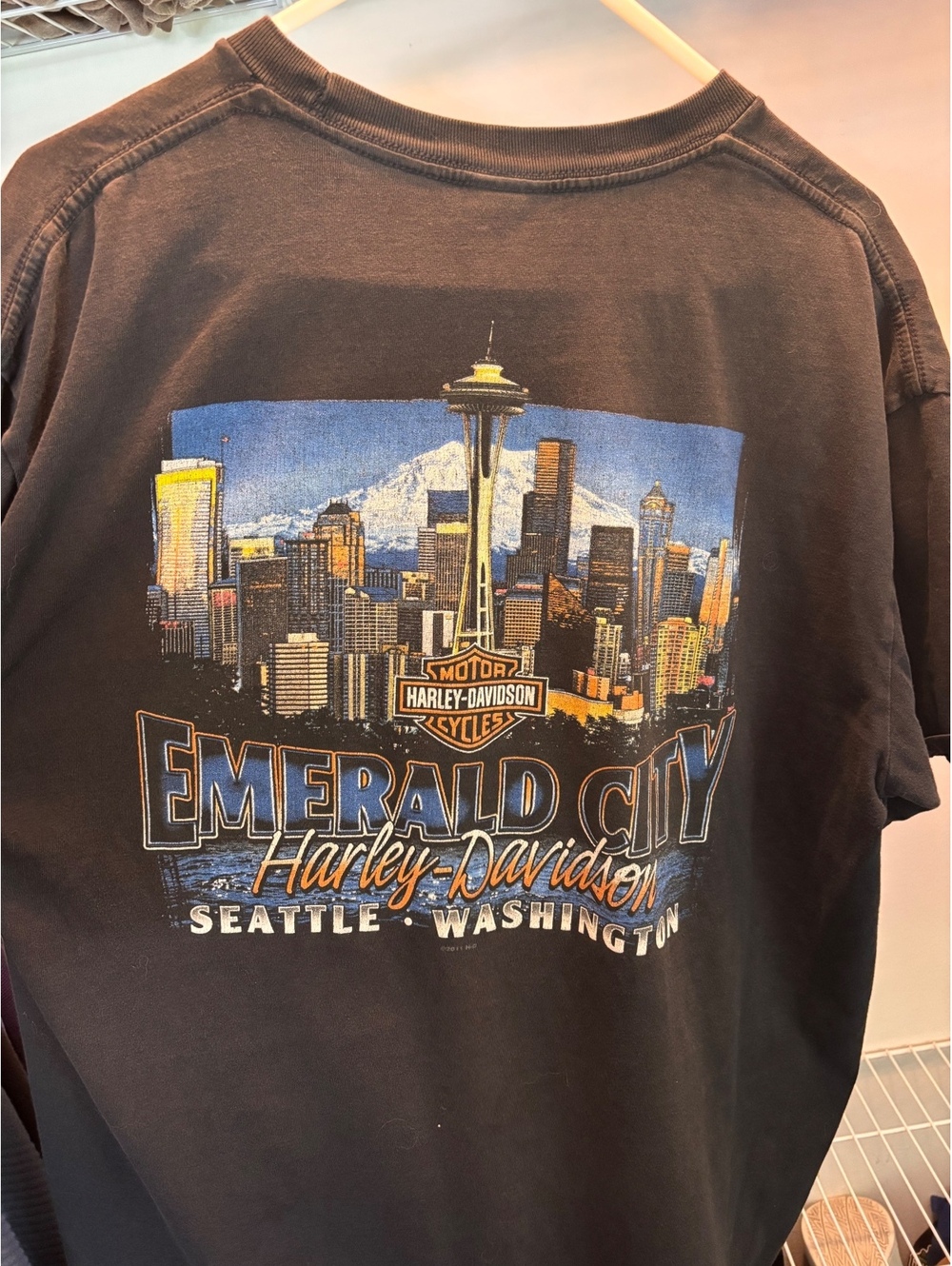 Harley-Davidson Genuine Emerald City Seattle Washington TShı